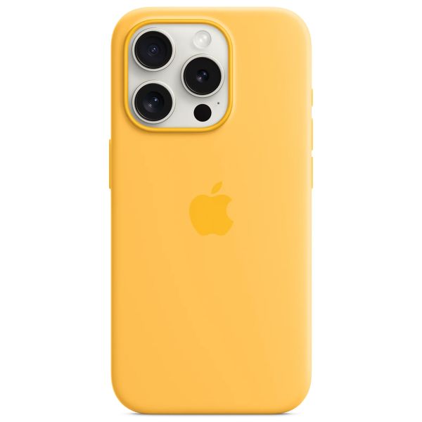 Apple Silicone Backcover MagSafe Apple iPhone 15 Pro - Sunshine