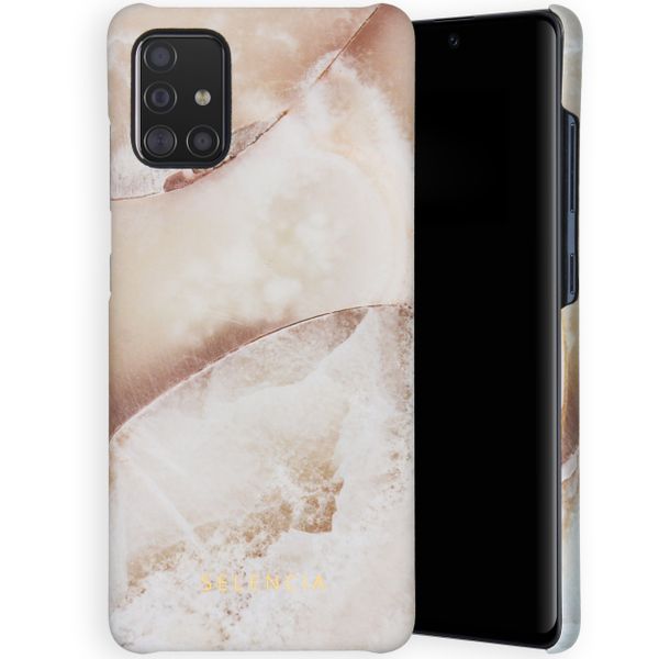 Selencia Maya Fashion Backcover Samsung Galaxy A71 - Earth White