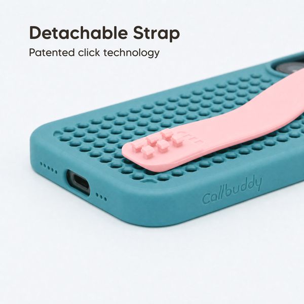 Callbuddy Hoesje met Strap Apple iPhone 17 - Miami Vice