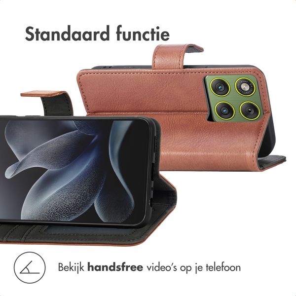 imoshion Luxe Bookcase Motorola Edge 70 - Bruin