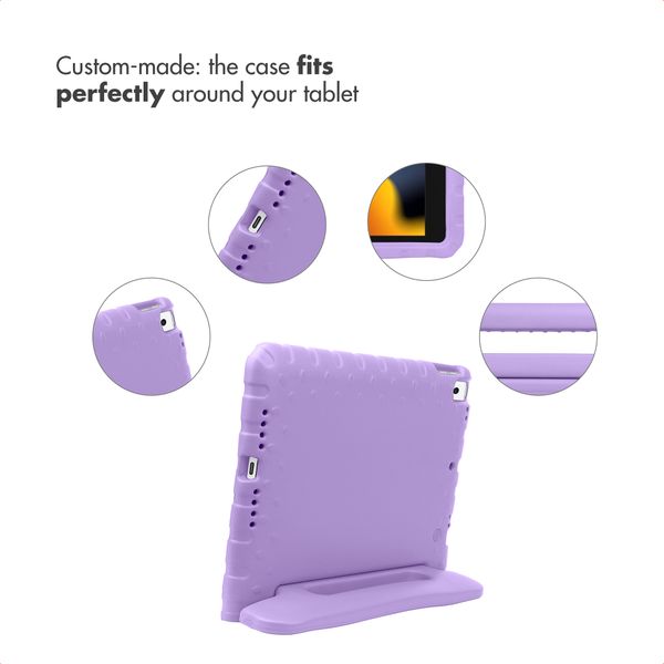 imoshion Kids-Proof Back Cover with Handle Apple iPad 9 (2021) 10.2 inch / iPad 8 (2020) 10.2 inch / iPad 7 (2019) 10.2 inch - Lila