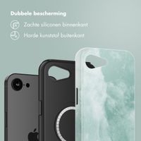 Selencia Vivid Backcover met MagSafe Apple iPhone 16e - Marble Grayed Jade