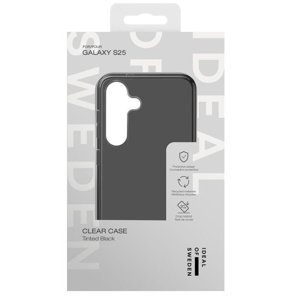 iDeal of Sweden Clear Case Samsung Galaxy S25 - Tinted Black