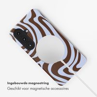 Selencia Vivid Backcover met MagSafe Samsung Galaxy S26 - Dream Swirl Chocolate