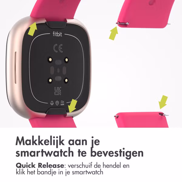 imoshion Siliconen bandje Fitbit Versa / Versa 2 / Versa Lite - Maat S - Roze