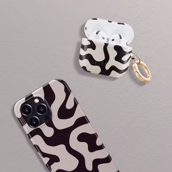 Selencia Vivid Case Apple AirPods 4 - Art Wave Black