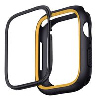 Uniq Moduo Apple Watch Case met uitwisselbare Bezel Apple Watch 4-9 / SE - 40/41 mm - Midnight (Black/Mustard)