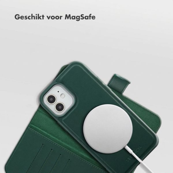 Selencia Olyn Uitneembare Bookcase met MagSafe Apple iPhone 12 (Pro) - Groen