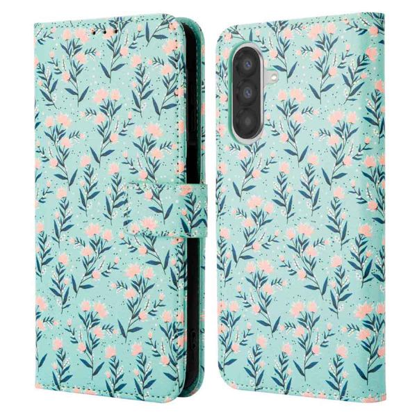 imoshion Design Bookcase Samsung Galaxy A26 - Blue Flowers