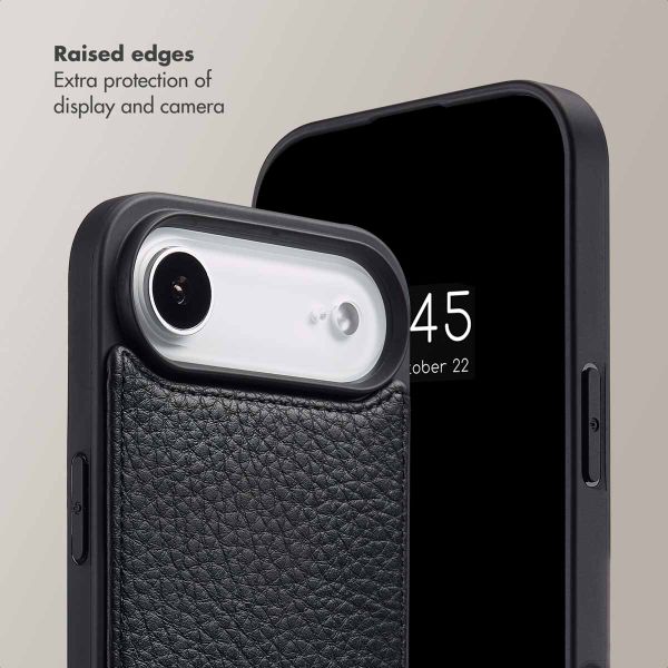 Selencia Nova Phone Case with Cord and Card Holder Apple iPhone Air - Black