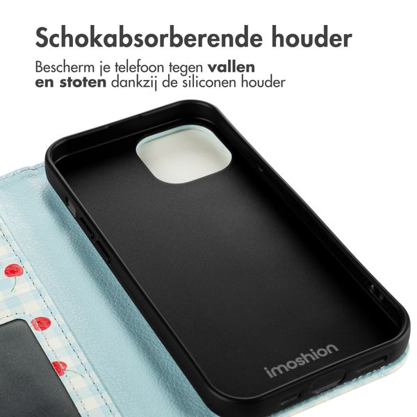 imoshion Design Bookcase Apple iPhone 14 - Cherry Check