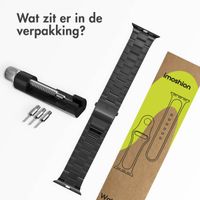 imoshion Stalen bandje Apple Watch Series 1 t/m 9 / SE (38/40/41 mm) | Series 10 (42 mm) - Zwart