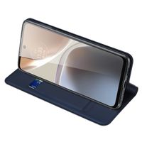 Dux Ducis Slim Softcase Bookcase Motorola Moto G32 - Donkerblauw