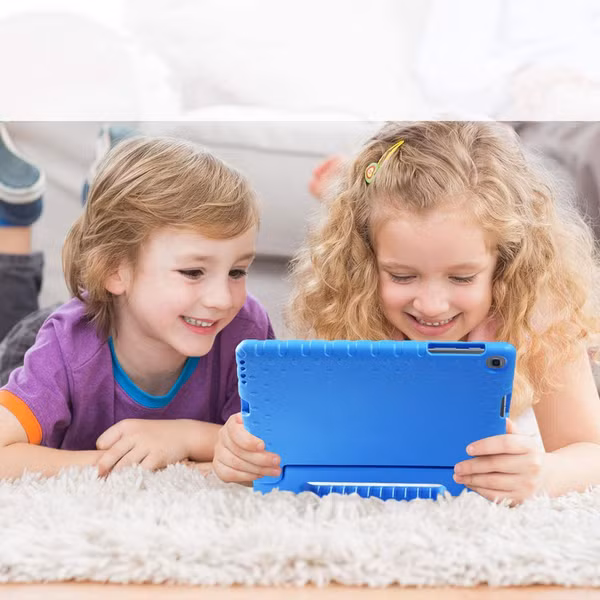 Kidsproof Backcover met handvat Samsung Galaxy Tab E 9.6 - Blauw