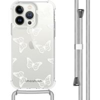 imoshion Design hoesje met koord iPhone 13 Pro - Butterfly