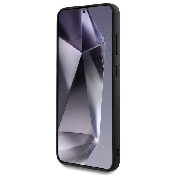 Guess 4G Metal Logo Glitter Backcover Samsung Galaxy S25 - Goud