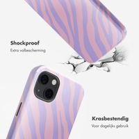 Selencia Vivid Backcover met MagSafe Apple iPhone 13 - Zebra Light Pink Lilac