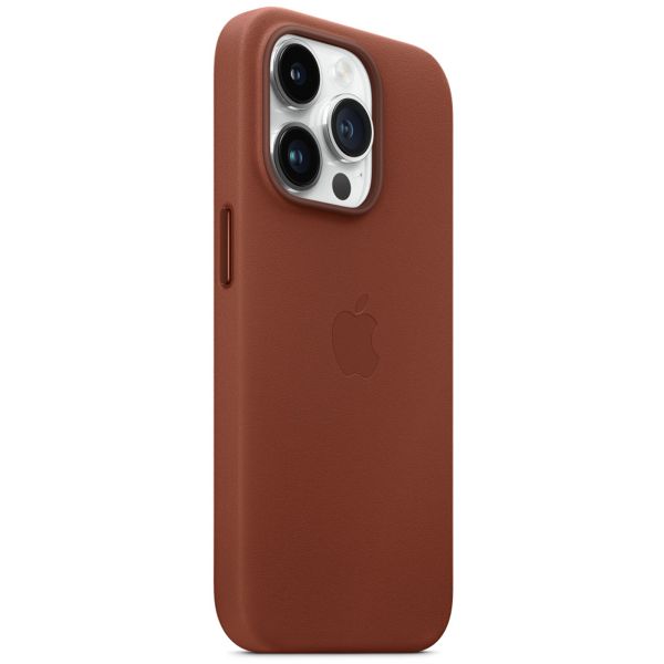 Apple Leather Back Cover with MagSafe Apple iPhone 14 Pro - Umber