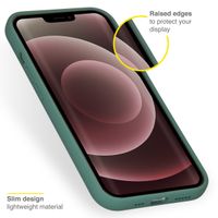 Accezz Liquid Silicone Backcover iPhone 13 Pro Max - Donkergroen