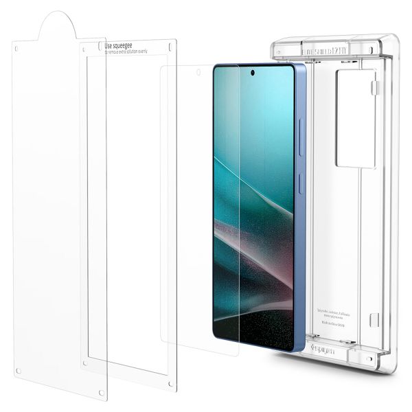 Spigen EliteShield EZ Fit met installatietray - 1 pack Samsung Galaxy S25 Ultra