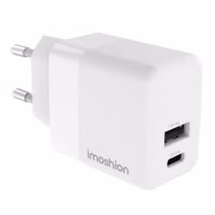 imoshion Wall Charger - Oplader - USB-C en USB aansluiting - Power Delivery - 20 Watt - Wit