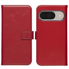 Selencia Echt Leren Bookcase Google Pixel 10 / 10 Pro - Rood