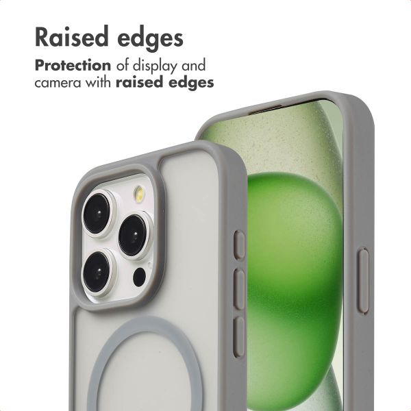 imoshion Colour Guard Back Cover with MagSafe Apple iPhone 15 Pro - Grey