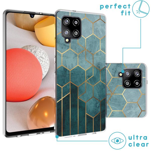 imoshion Design hoesje Samsung Galaxy A42 - Patroon - Groen