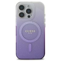 Guess MagSafe IML Glitter Gradient Case Apple iPhone 16 Pro - Purple