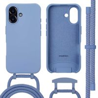 imoshion Color Backcover met afneembaar koord MagSafe iPhone 16 - Ash Blue