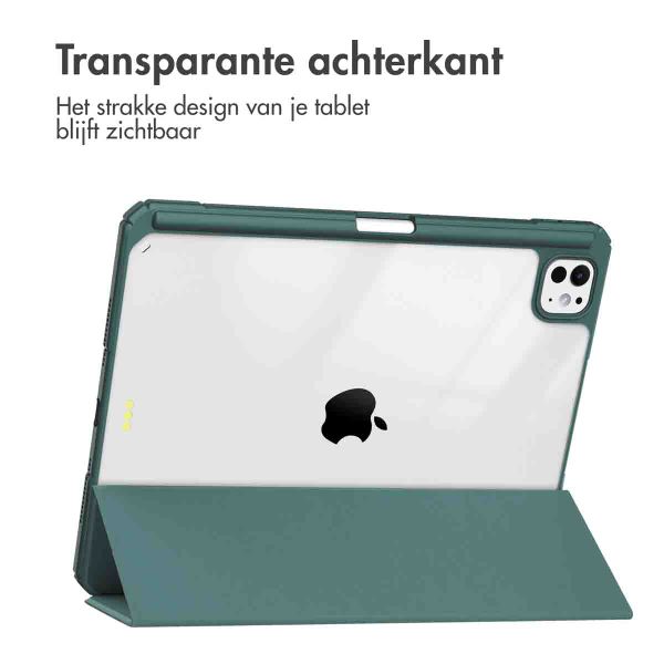 imoshion Trifold Hardcase Bookcase iPad Pro 13 (2024) M4 - Donkergroen