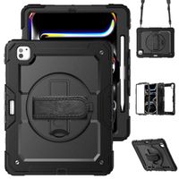 Accezz Rugged Back Cover with shoulder strap Apple iPad Pro 13 (2025) M5 / (2024) M4 - Black