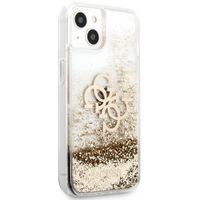 Guess 4G Logo Liquid Glitter Backcover iPhone 13 Mini - Gold