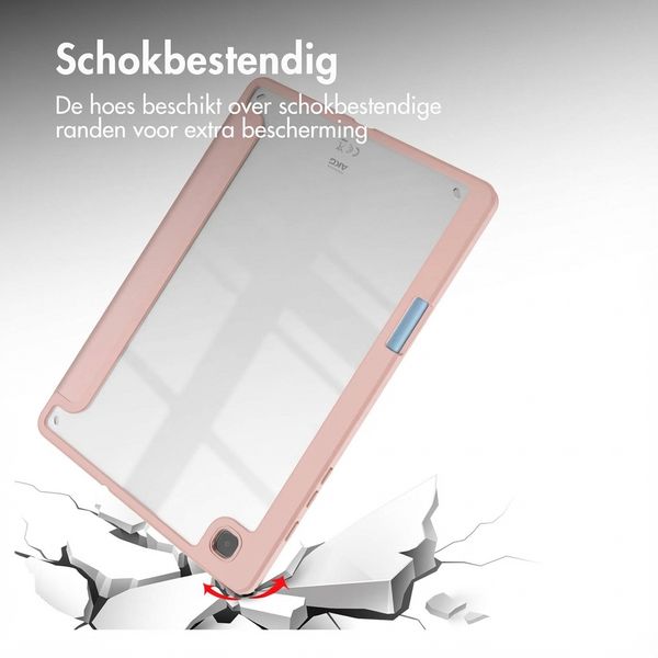 imoshion Trifold Hardcase Bookcase Samsung Galaxy Tab S6 Lite (2020/2022/2024) - Roze