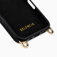 Selencia Rivièra MagSafe Backcover met afneembare haakjes Apple iPhone 16 Pro Max - Velvet Black