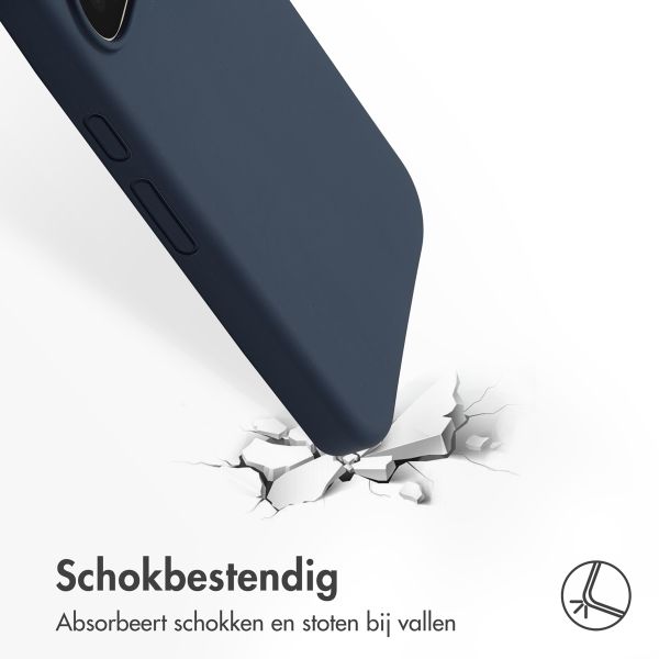 Accezz Liquid Silicone Backcover Google Pixel 10 / 10 Pro - Donkerblauw