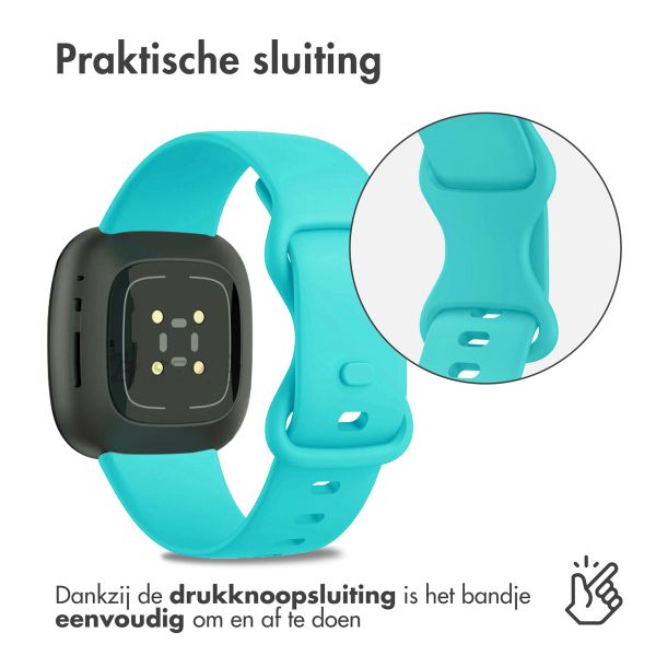 imoshion Siliconen⁺ bandje Fitbit Versa 4 / 3 / Sense (2) - Turquoise