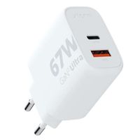 Xtorm Snellader | Ultra Wall Charger GaN2 - USB-C 67 Watt + USB-A 18 Watt