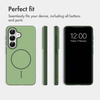 imoshion Colour Back Cover with Thin MagSafe Ring Samsung Galaxy S26 - Dark Green
