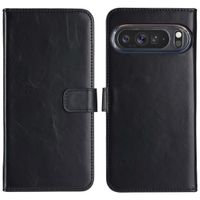 Selencia Echt Leren Bookcase Google Pixel 9 Pro XL - Zwart