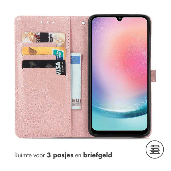 imoshion Mandala Bookcase Samsung Galaxy A25 (5G) - Rosé Goud