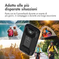 imoshion Solar Powerbank 30.000 mAh - Draadloze powerbank op zonne-energie - Quick Charge en Power Delivery - Zwart