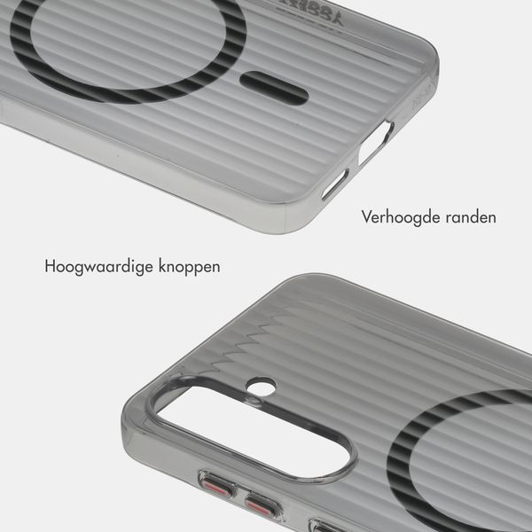 Accezz Lite Backcover met MagSafe | Fluted | Samsung Galaxy S25 - Zwart