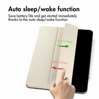 imoshion Magnetic Book Case Apple iPad Air 11 inch (2026) M4 / (2025) M3 / (2024) M2 / Air 5 (2022) / Air 4 (2020) - Beige