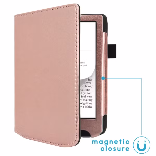 imoshion Vegan Leather Bookcase Pocketbook Verse / Verse Pro / Verse Pro Color / Vivlio Light / Light HD - Rosé Goud