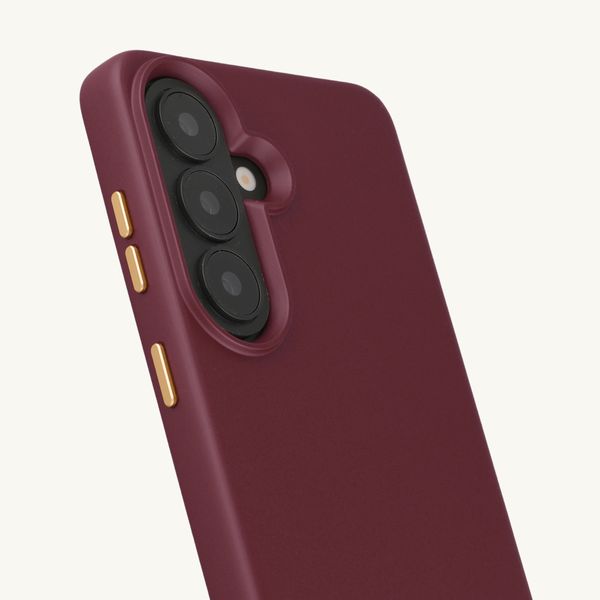 Selencia Rivièra MagSafe Backcover met afneembare haakjes Samsung Galaxy S26 - Bold Burgundy