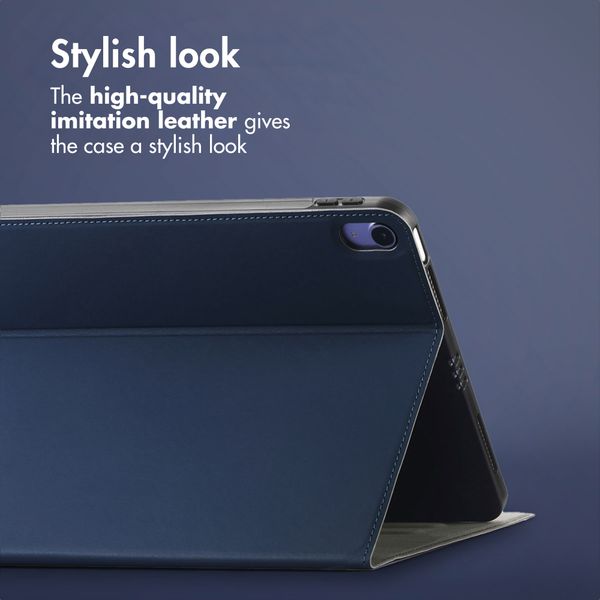 Accezz Classic Tablet Case Apple iPad Air 11 inch (2026) M4 / (2025) M3 / (2024) M2 / Air 5 (2022) / Air 4 (2020) - Dark Blue