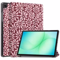 imoshion Design Trifold Bookcase Samsung Galaxy Tab A11 Plus / A9 Plus - Bloom Love Blush