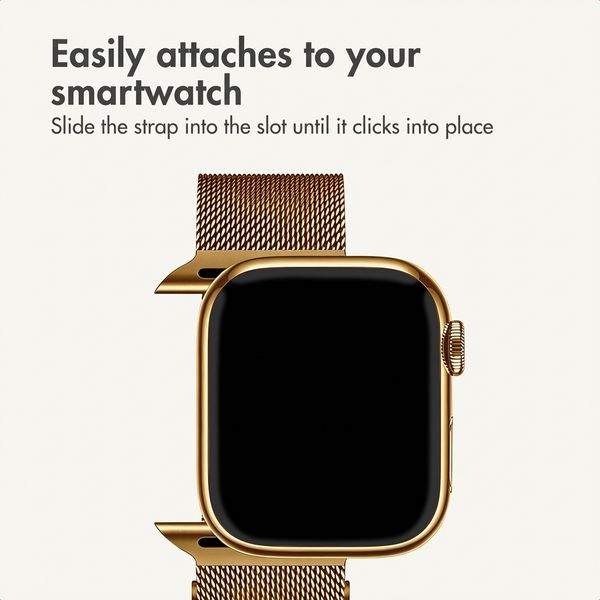 imoshion Milanese Magnetic Band Apple Watch | 38/40/41/42 mm - Gold