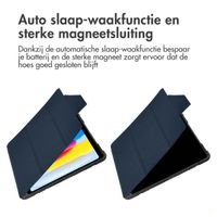Accezz Rugged Trifold Bookcase Apple iPad 11 (2025) 11 inch A16 / iPad 10 (2022) 10.9 inch - Donkerblauw